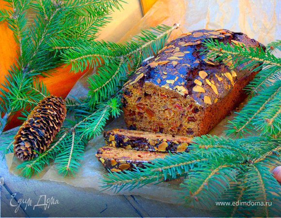 Рождественский кекс на портере (штоллен)