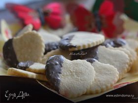 Печенье «Сердечки в шоколаде»