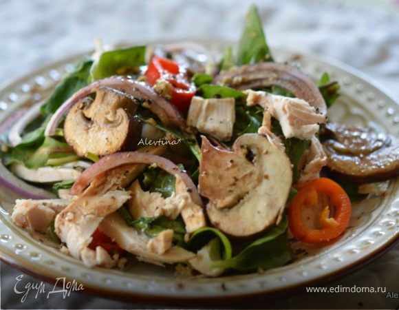 Салат с курицей и шампиньонами рецепт с фото пошагово - горыныч45.рф
