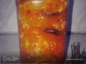 Кабачки в морковно-томатном соусе