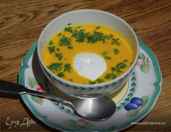 Морковный суп с фенхелем и сельдереем