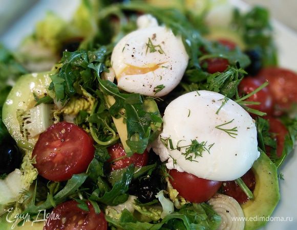 Салат из авокадо с яйцами – пошаговый рецепт приготовления с фото