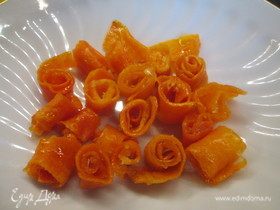 Морковные цукаты на лимонном сиропе