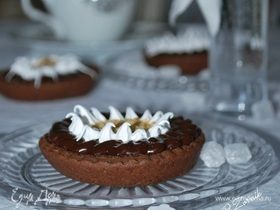 Шоколадно-мятные пирожные с арахисовой пастой