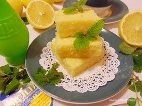 Лимонно-мятное пирожное