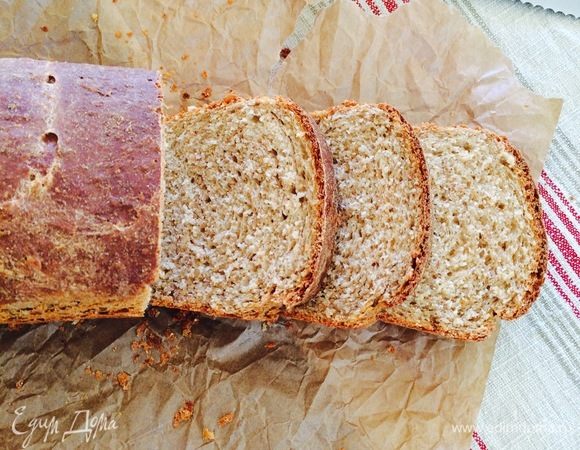 Хлеб из цельнозерновой муки без дрожжей: пошаговый рецепт