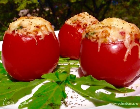 Фаршированные помидоры в духовке с мясным фаршем: рецепт с фото пошагово | Меню недели