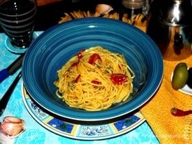 Спагетти «Альо ольо пеперончино»