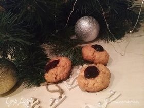 Новогоднее печенье с арахисом