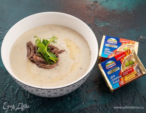 Крем-суп с плавленым сыром и картофелем