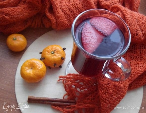 Глинтвейн с мандаринами на ягодном соке