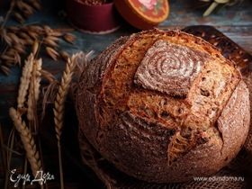 Цельнозерновой хлеб на закваске с семенами льна