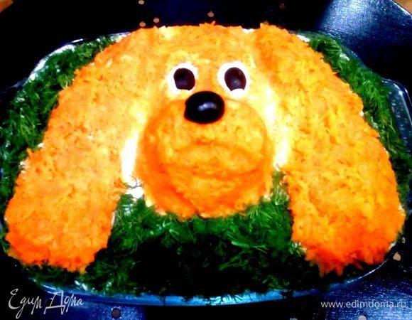 Новогодний салат «Собака»