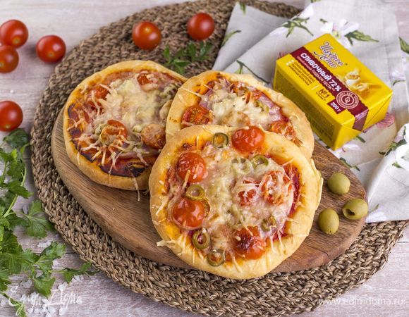 Мини-пицца - рецепт автора Вкусные рецепты