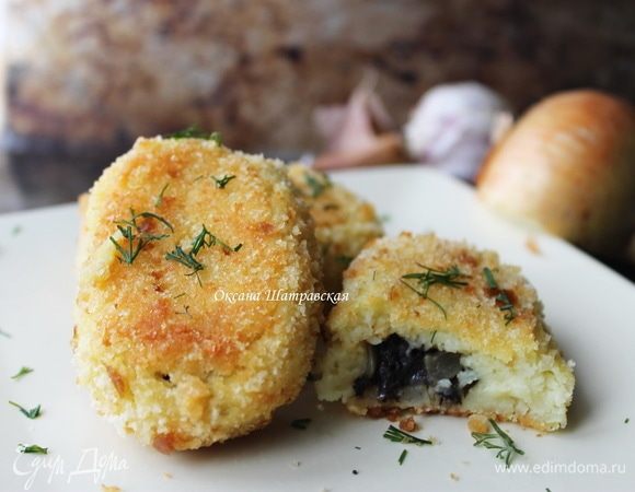 Картофельные зразы с грибами в духовке - пошаговый рецепт с фото