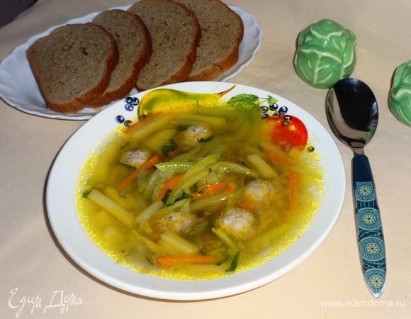 Калорийность супа с фрикадельками и лапшой
