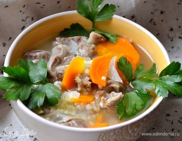 Суп из потрохов с галушками -пошаговый рецепт с фото