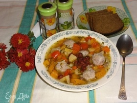 Суп с фрикадельками «Осенний вальс»