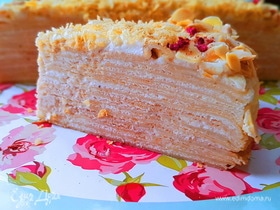 Блинный торт с кремом «Пломбир»