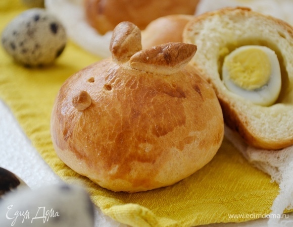 Пасхальные пирожки с перепелиными яйцами