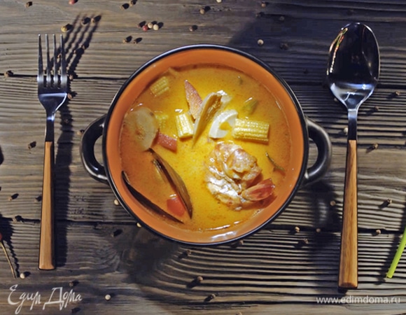 Тайский рыбный суп «Том Ям» — рецепты | Дзен