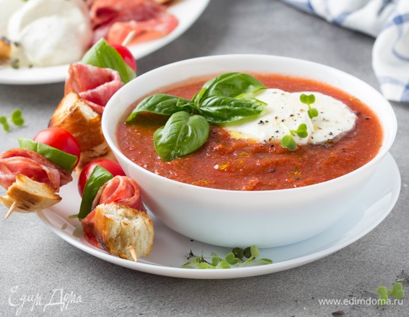 Гаспачо ► Классический рецепт томатного супа гаспачо с вариациями