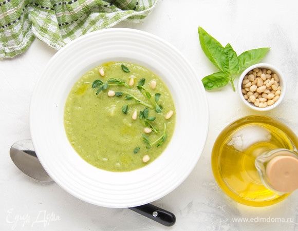 Суп-пюре из кабачков, пошаговый рецепт на ккал, фото, ингредиенты - Nora