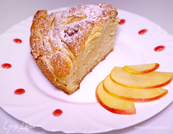Шарлотка из яблок, пошаговый рецепт на ккал, фото, ингредиенты - Mira
