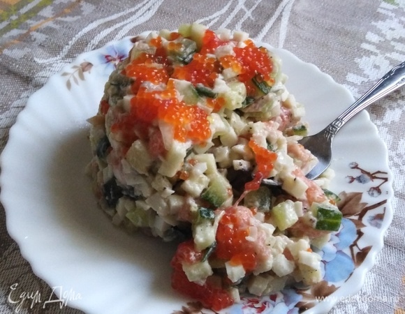 Салат из малосольной форели - рецепт приготовления с фото от демонтаж-самара.рф