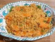 Пикантная морковь с рисом и имбирем