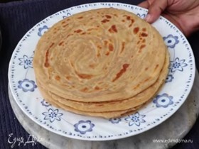 Wheat Porotta (индийская лепешка из Кералы)