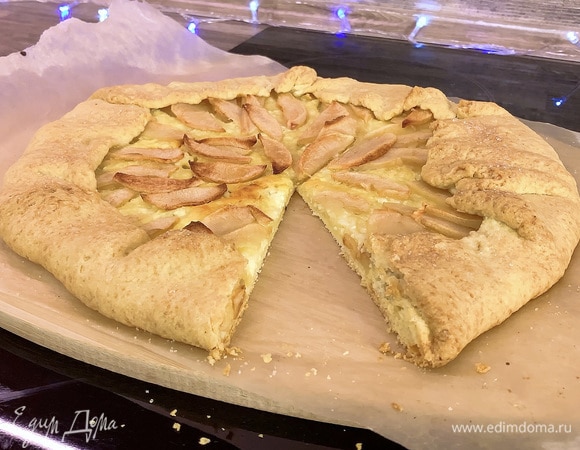 Ингредиенты для «Творожный пирог с яблоками и сливами»: