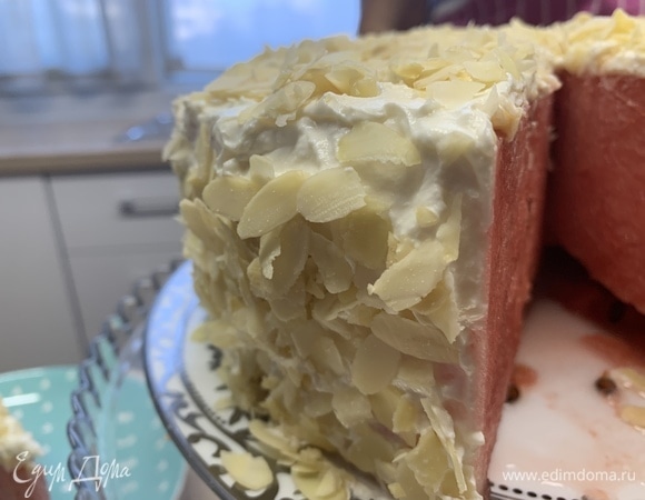 Арбузный торт со сливочным сыром