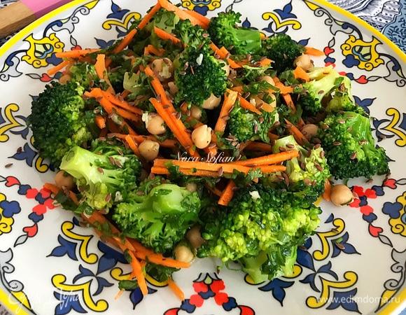 Овощной салат с брокколи — рецепт с фото пошагово