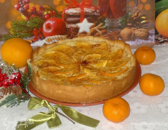 Пирог из творога с апельсинами - рецепт автора tanya