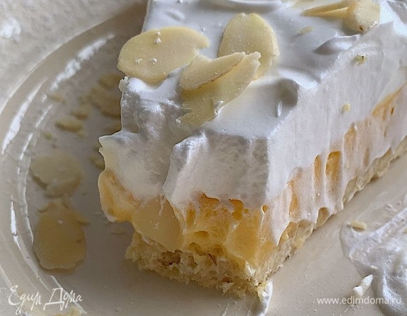 Лимонный торт-пирог с безе - пошаговый рецепт с фото
