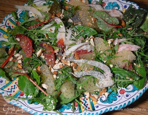 Зимний салат из цитрусовых и фенхеля
