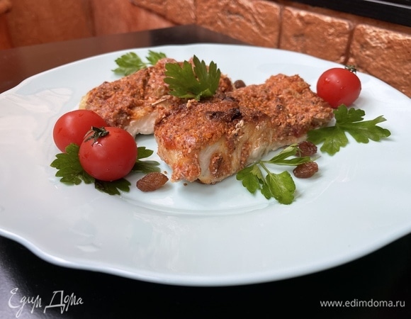 Рыба в томатно-миндальной панировке