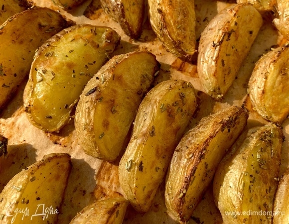 Пошаговый рецепт картошки по-деревенски в духовке
