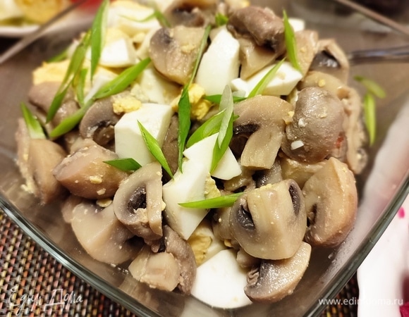 Рецепты салатов с грибами