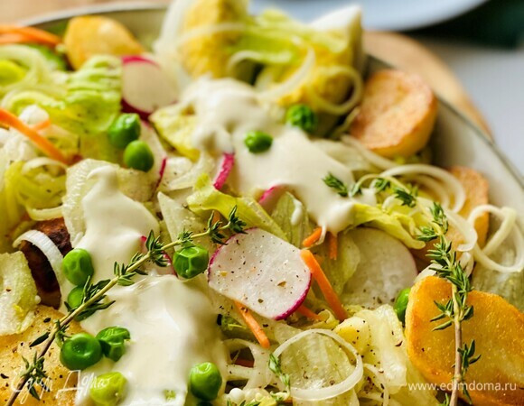 Новогодние рецепты салатов без майонеза