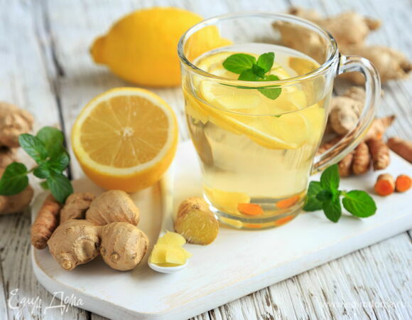 Имбирный напиток с лимоном и медом