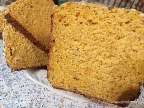 Кукурузный хлеб на ржаной закваске и ряженке