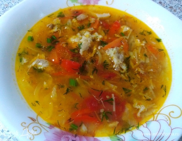 Куриный крем-суп с овощами