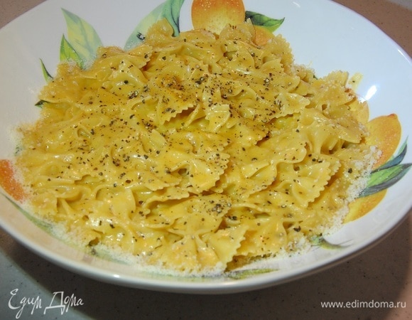 Cacio e Pepe с тыквой и медом