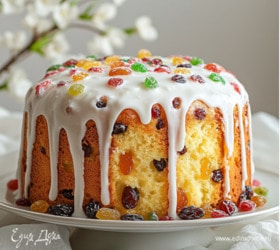 Рецепт влажного творожного кулича