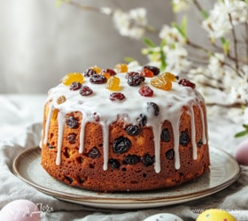 Простой кулич в духовке