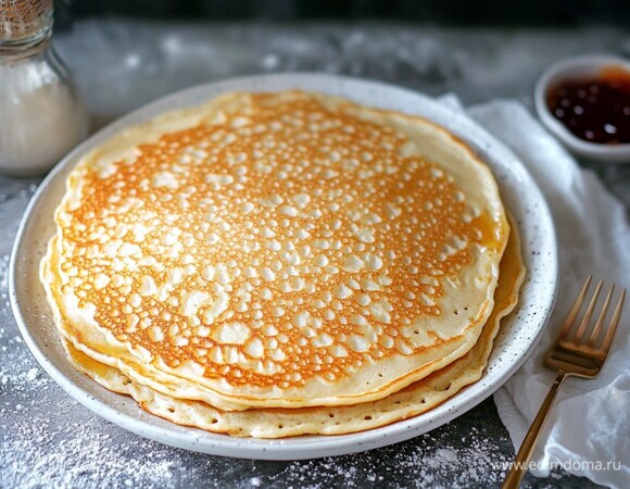 Постные блины на дрожжах