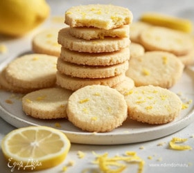 Песочное печенье с лимонной цедрой