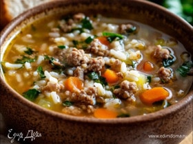 Суп из фарша с рисом Суп из фарша с рисом